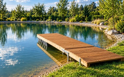 Kaip susimontuoti mažą pontoninį lieptą „Petriukas“
