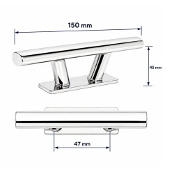 Švartavimo klampė laivui iš AISI 316 nerūdijančio plieno, 150 mm