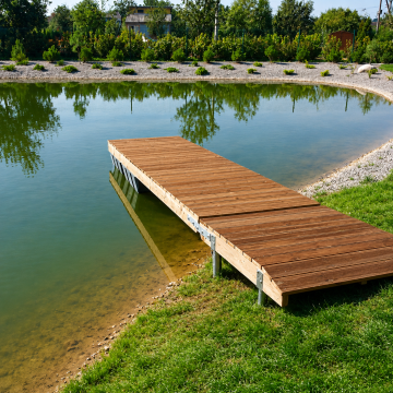 Pontoninis lieptelis Petriukas 1.2×4.5 m | 1×240L (EPS), žemagrindis