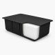 Plastikinis pontonas 230L su EPS užpildu lieptui – 113×64×45 cm