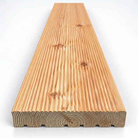 Kanados maumedžio terasinė lenta AB 27×143×4880 mm, rifliuota / rifliuota