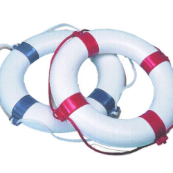 Gelbėjimosi ratas 57 cm, raudonas / baltas, 0,4 kg